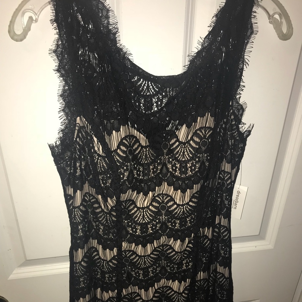 Black & tan/cream dress!